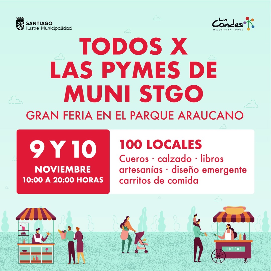 Feria en apoyo de pymes de Municipalidad de Santiago